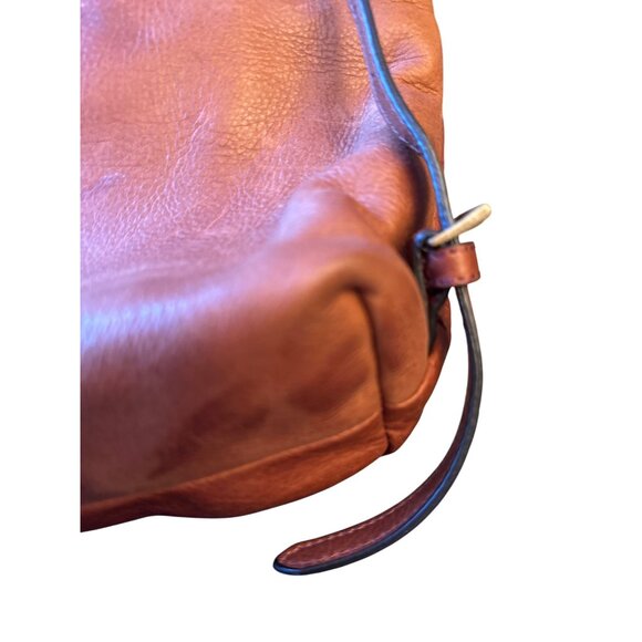 Margot Brown Leather Backpack Purse Adjustable Straps & Zippered Compartments - Picture 5 of 7